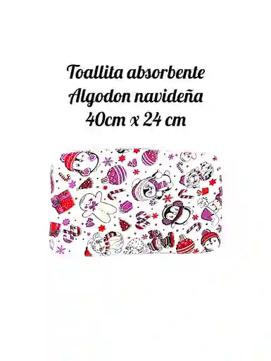Toalla Navideña Algodón 40 Cm X 24 Cm