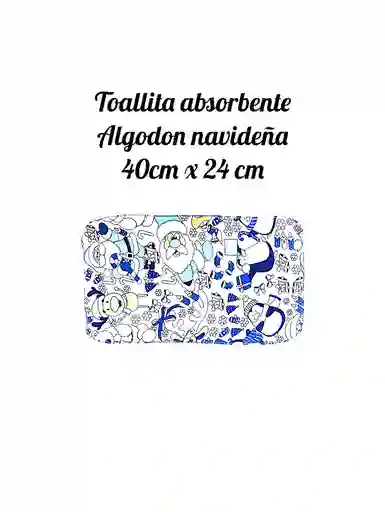 Toalla Navideña Algodón 40 Cm X 24 Cm
