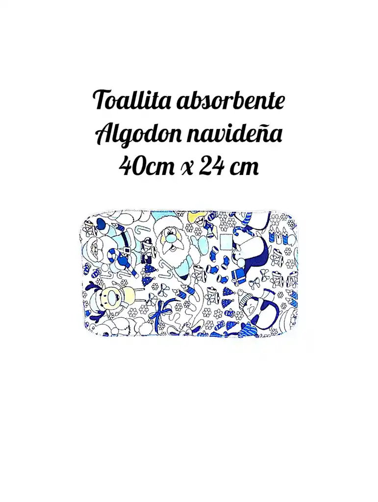 Toalla Navideña Algodón 40 Cm X 24 Cm