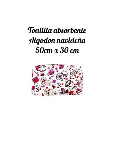 Toalla Navideña Algodón 50 Cm X 30 Cm