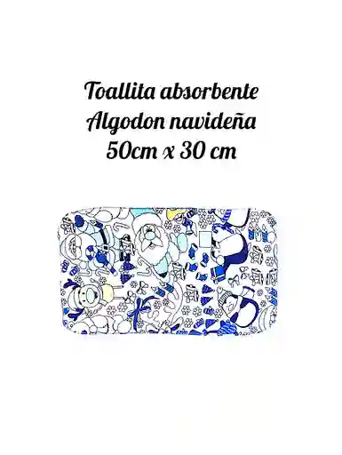 Toalla Navideña Algodón 50 Cm X 30 Cm