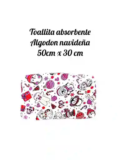 Toalla Navideña Algodón 50 Cm X 30 Cm