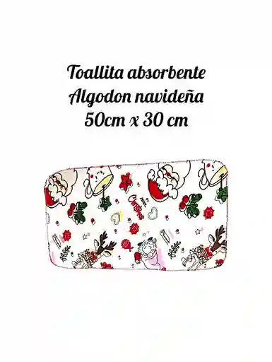 Toalla Navideña Algodón 50 Cm X 30 Cm