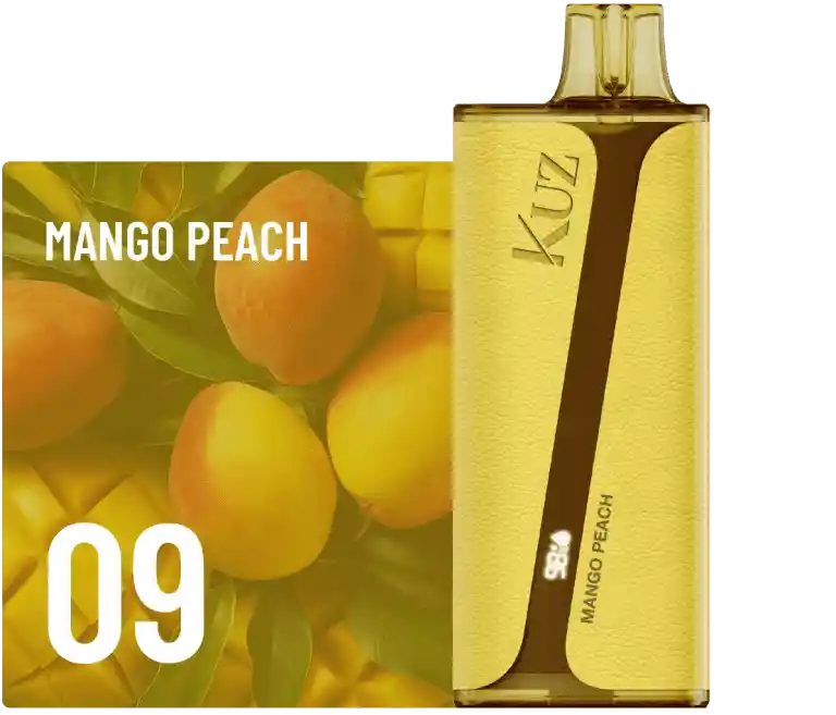 Vaporizador Kuz Dababy 9.000 Puffs Sabor Mango Peach