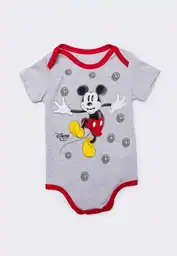 Disney Body Manga Corta Niña Gris Talla 6/9 Meses-