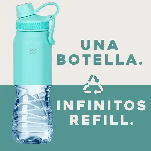 Termo Botella Agua Termica Acero Inoxidable Buffer + Tapas