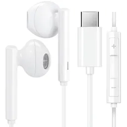 Audifonos Manos Libres Para Iphone Tipo C Blancos Modelo Jq-242