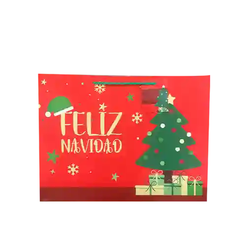 Bolsa De Regalo Grande Horizontal Premium Ls Navidad