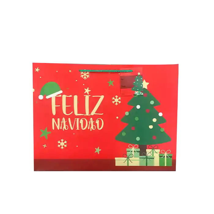 Bolsa De Regalo Grande Horizontal Premium Ls Navidad