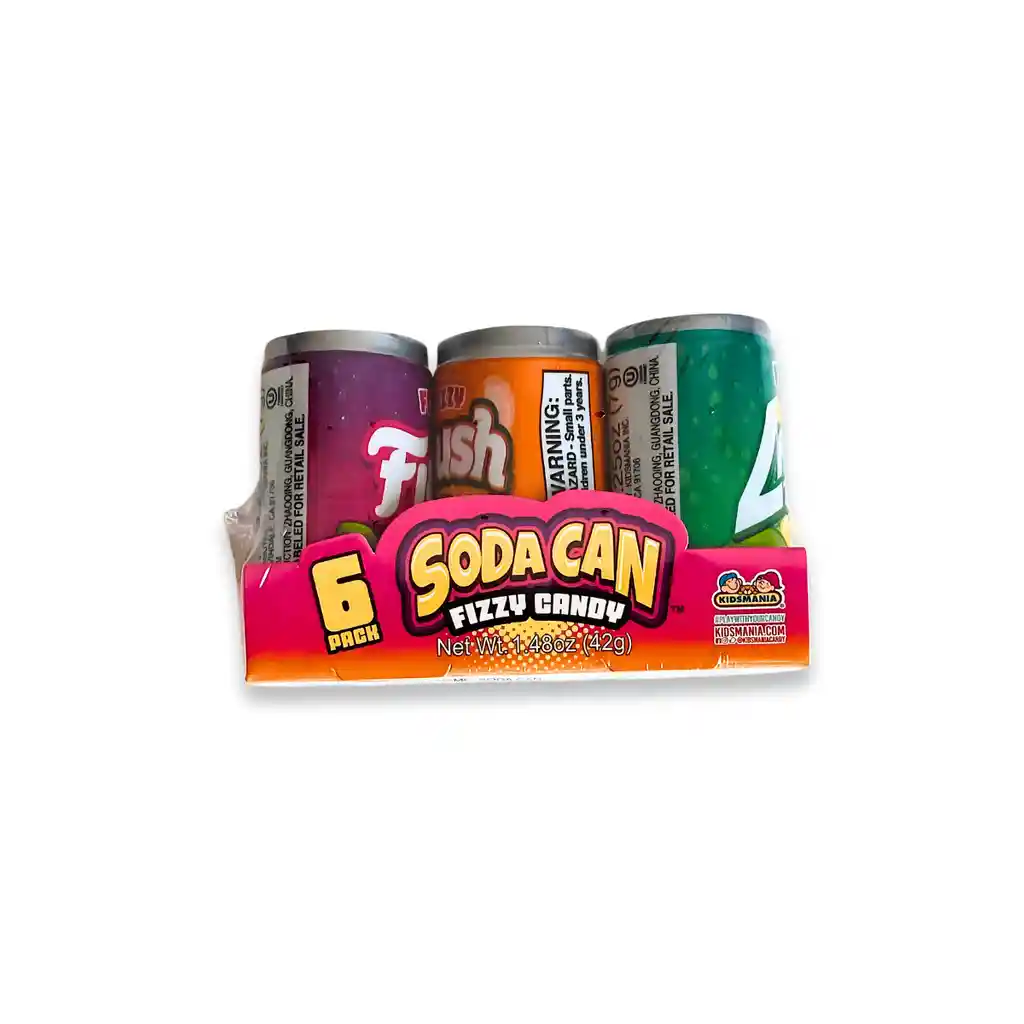 Soda Can Fizzy Candy X 6 Unidades