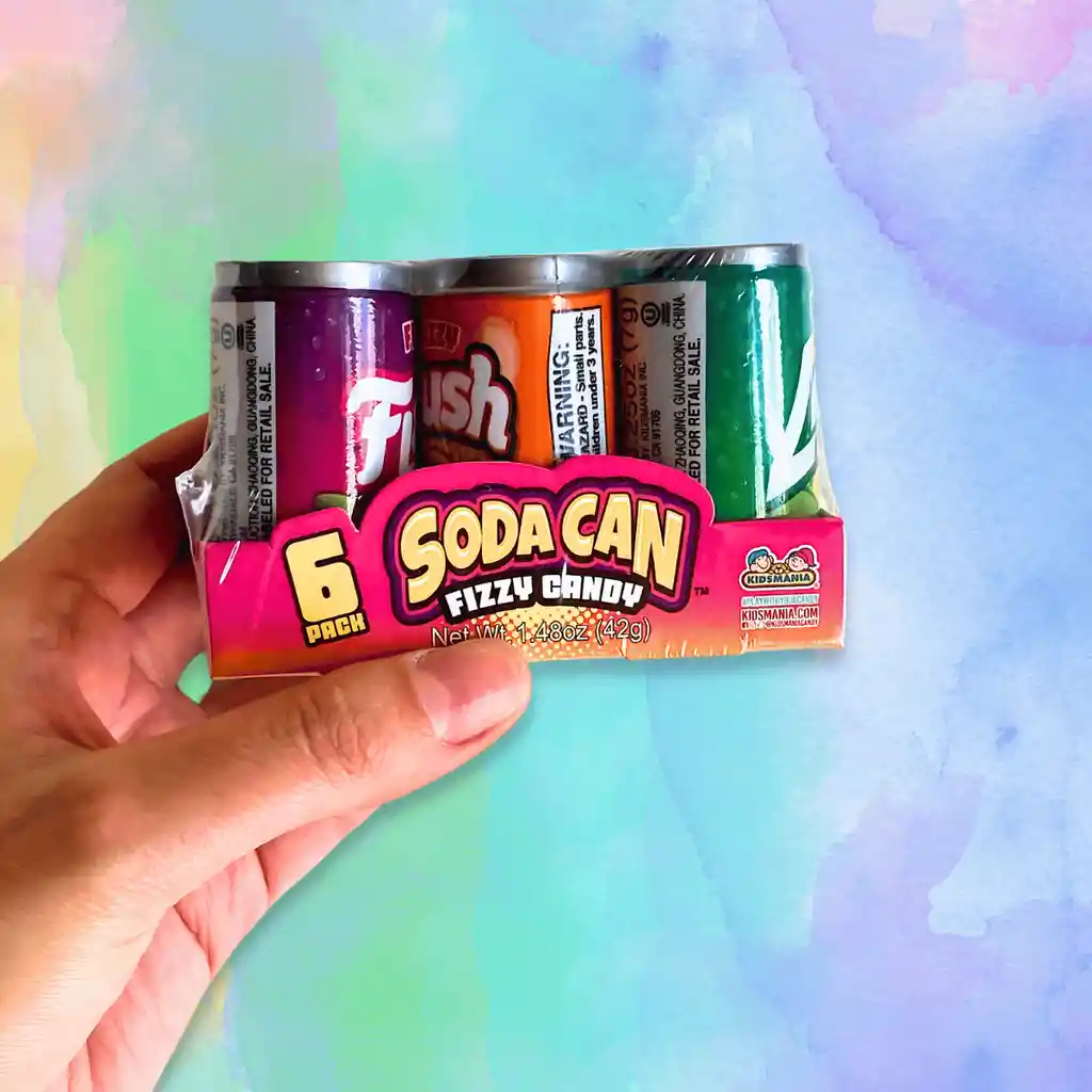 Soda Can Fizzy Candy X 6 Unidades