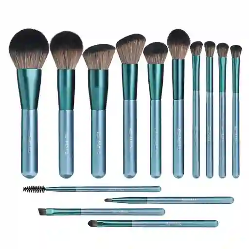Brochas Maquillaje Profesional Bs Mall Set 14 Brochas
