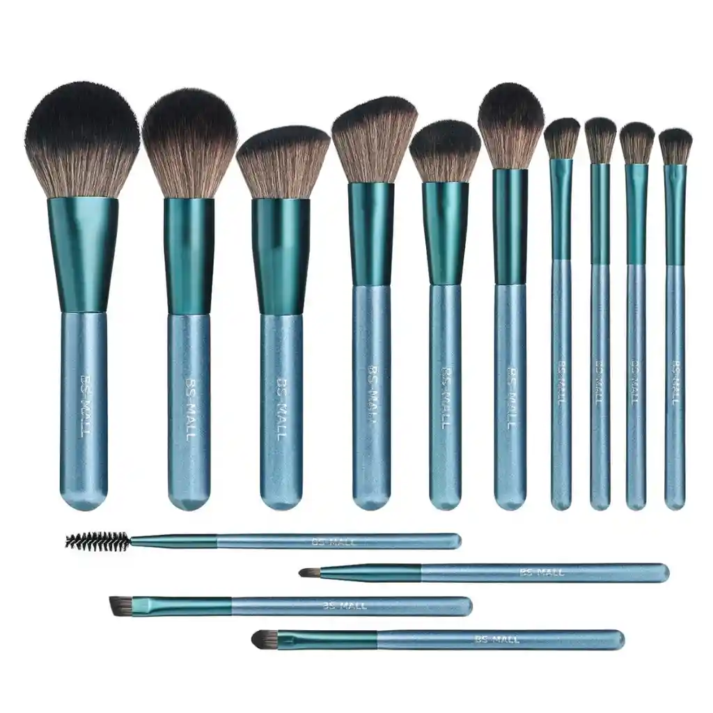 Brochas Maquillaje Profesional Bs Mall Set 14 Brochas