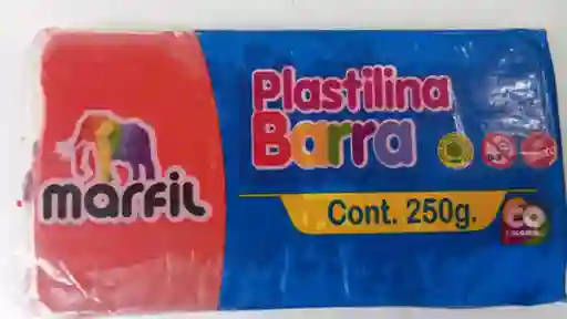 Plastilina En Barra 250gr Roja Marfil