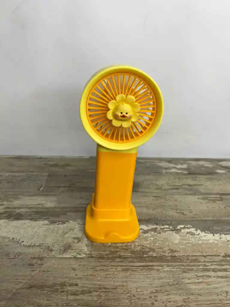Abanico De Mano Recargable Naranja