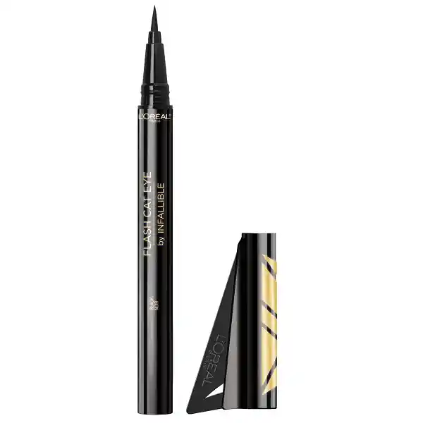 Delineador Liquido Loreal Paris Infallible Flash Cat Eye Waterproof Brush Tip Black