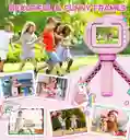 Camara Digital Lente Abatible Selfie Para Niños Tripode
