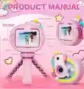 Camara Digital Lente Abatible Selfie Para Niños Tripode