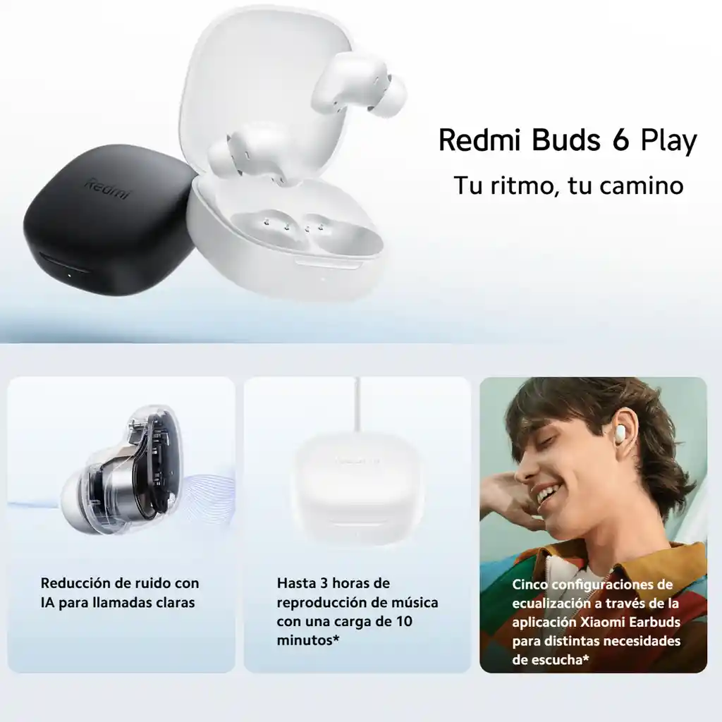 Xiaomi Redmi Buds 6 Play Auriculares Táctil Manos Libres Azul