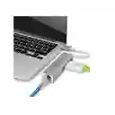 Adaptador Steren Usb Lan + Hub 506 435