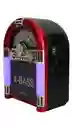 Radio Rockola Estilo Antiguo, Con Luces, Recargable, Función De Carga Celulares, Sintoniza Mp3/bluetooth/am/fm/sw