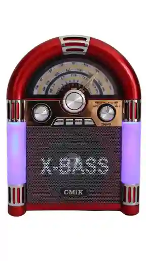 Radio Rockola Estilo Antiguo, Con Luces, Recargable, Función De Carga Celulares, Sintoniza Mp3/bluetooth/am/fm/sw