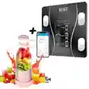 Combo Bascula Digital Con Bluetooth + Mini Licuadora Portatil 400ml