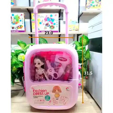 Muñeca Set Juguetes Niñas Didactico Peluqueria