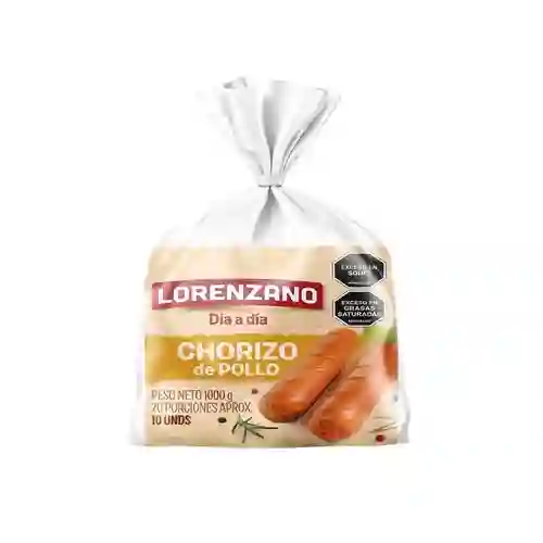 Chorizo Pollo Lorenzano 1000gen10u