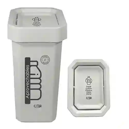 Caneca Estra Ecobins Vaiven Blanco 10l