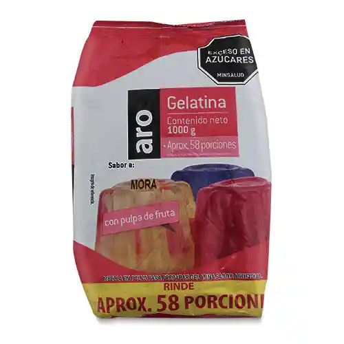 Gelatina Polvo Aro Mora 1000g