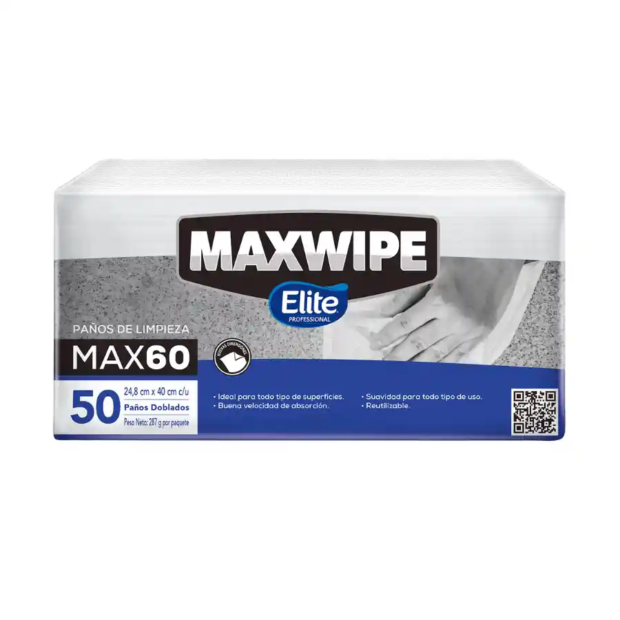 Paños Elite Profesional Maxwipe Max60 50u