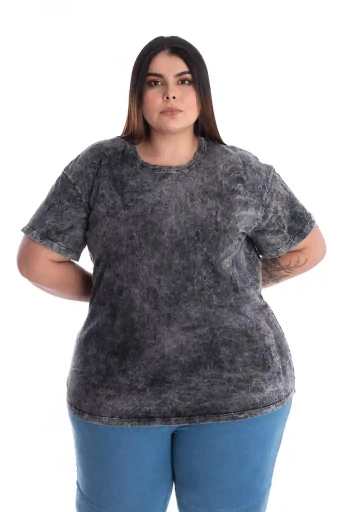 Camiseta Old Wash Over Gris T14