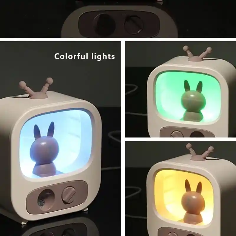 Humidificador Television Con Osito Purificador Ambientes Habitacion