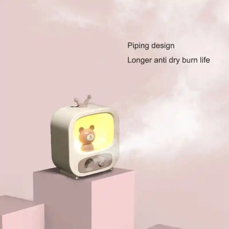 Humidificador Television Con Osito Purificador Ambientes Habitacion