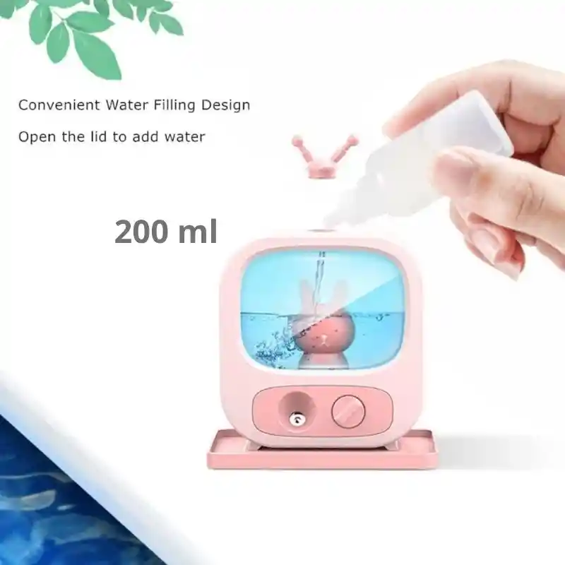 Humidificador Television Con Osito Purificador Ambientes Habitacion