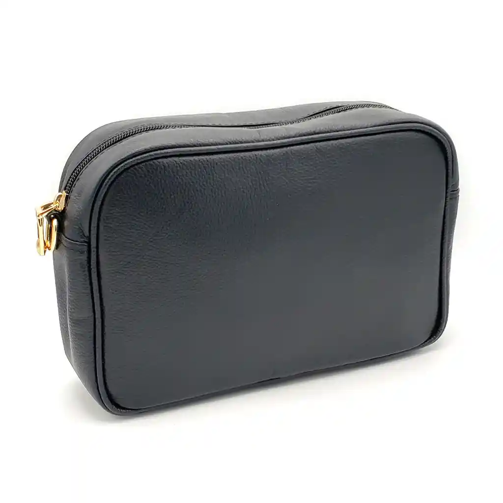 Bolso Pequeño Para Dama Cuero Genuino Negro