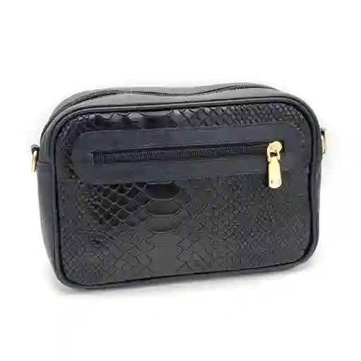 Bolso Pequeño Para Dama Cuero Genuino Negro