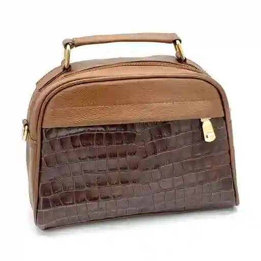 Bolso Pequeño Para Dama Cuero Genuino Café