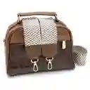 Bolso Pequeño Para Dama Cuero Genuino Café