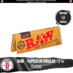 Classic 1 ¼ - Raw - Papel De Enrolar