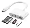 Lector De Tarjetas Type-c Multifuncional Para Disco Usb Sd/tf
