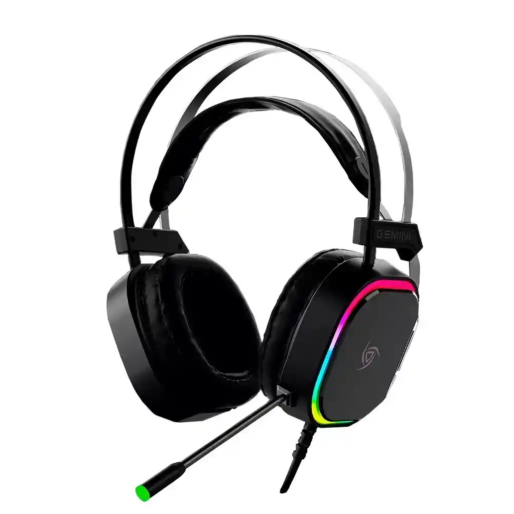 Diadema Gamer Vsg Gemini Rgb 50mm Cable 2.1m Play Xbox Ns