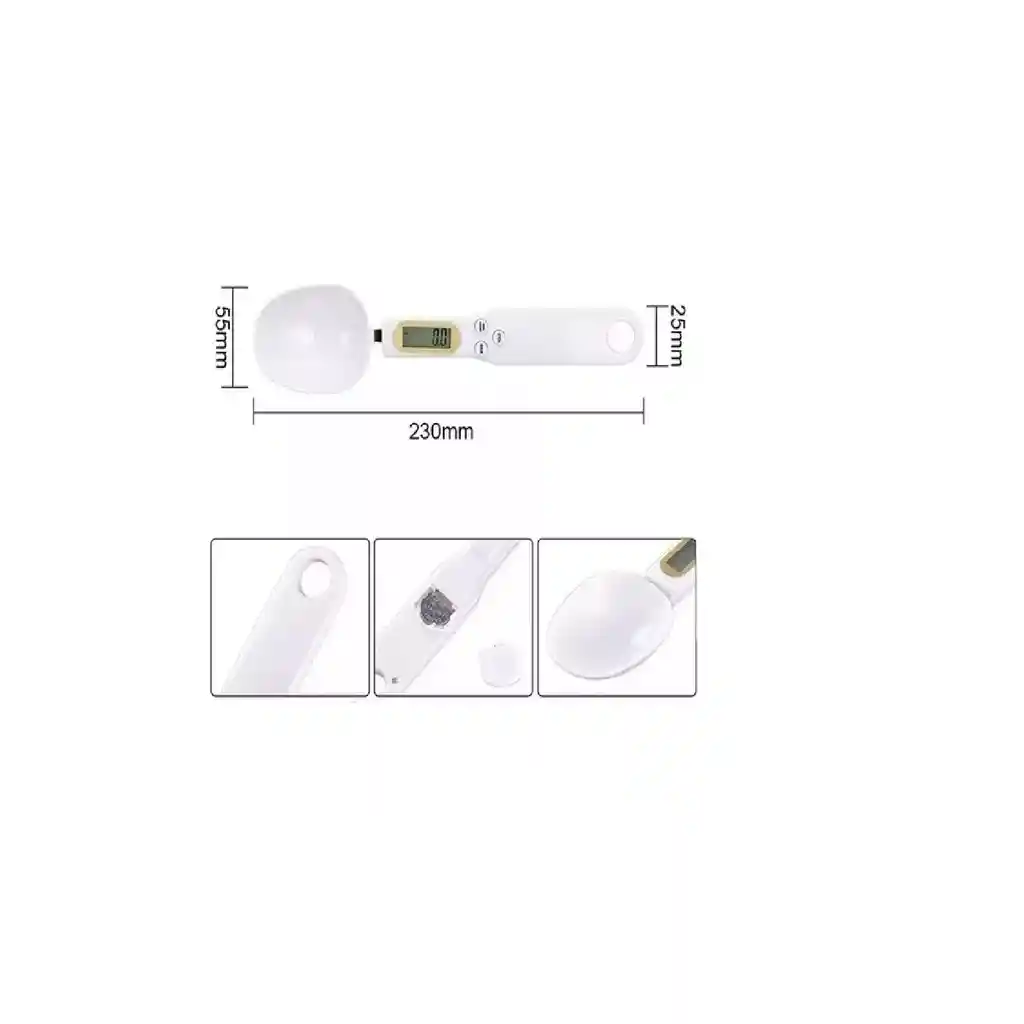 Cuchara Digital Bascula Gramera Medidora Granos Alimentos