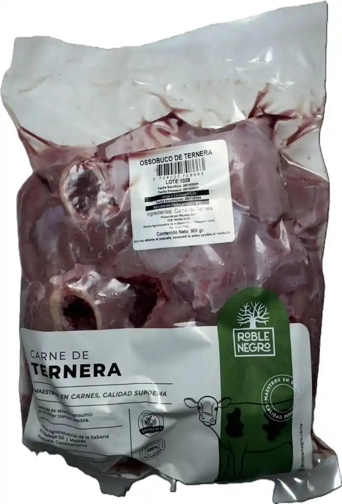 Ossobuco De Ternera X 900 Gr Roble Negro