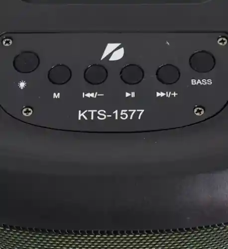 Parlante Wireless Con Luz/fm/bluetooth Modelo: Kts-1577