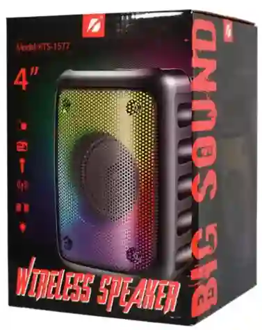 Parlante Wireless Con Luz/fm/bluetooth Modelo: Kts-1577