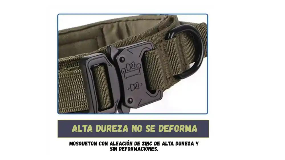 Tactical Collar Verde M, L O Xl