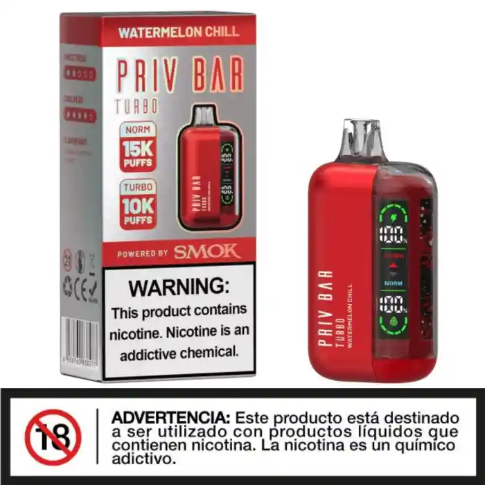 Desechable Priv Bar 15000puff - Watermelon Chill