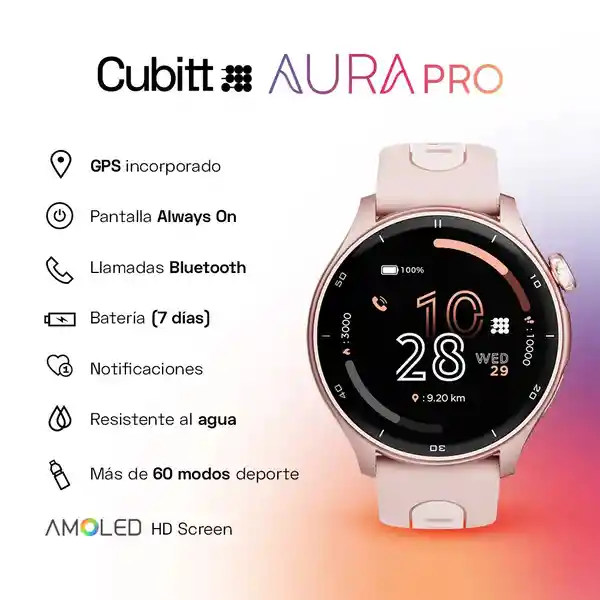 Smartwatch Reloj Inteligente Cubitt Aura Pro Gps